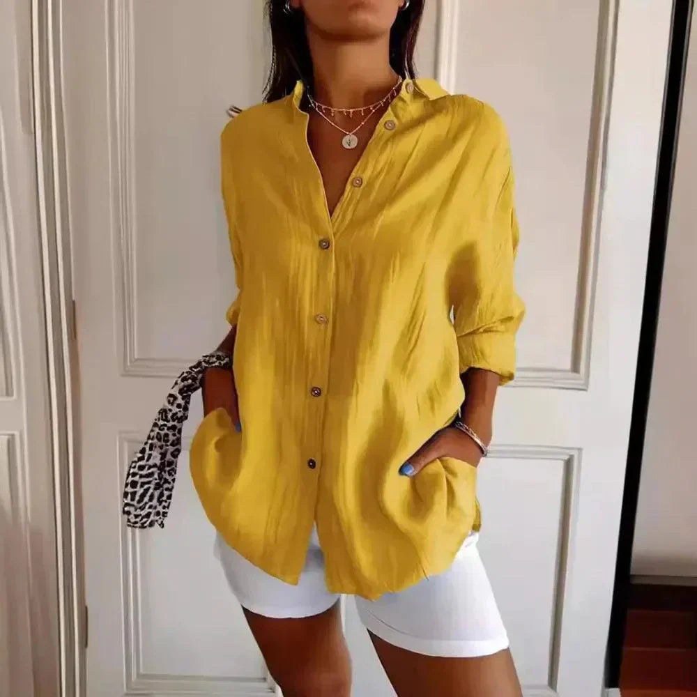 Kit 3 Camisas Ibiza em Linho de Algodão – Design Semi Plissado